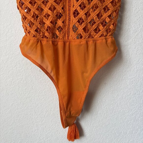 Intimately Free People Be My Battenburg Boho Crochet Bodysuit - Picture 6 of 14